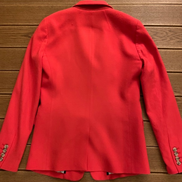 J Crew Red Wool Regent Blazer 00 Suit - Picture 3 of 5